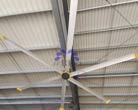1400m2のカバーエリアと低騒音のための6pcs合金刃材料の産業天井扇風機