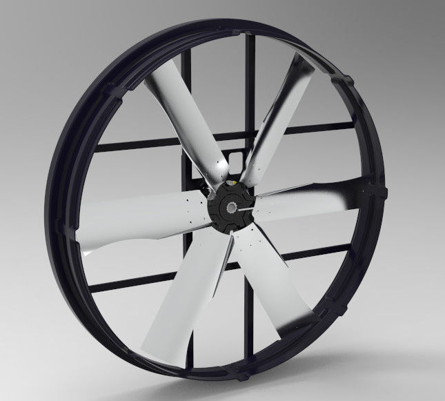 産業用排気扇風機モーター 2000w/2.7hp 大型スペースと農場用 72インチ刃付き 380-480V