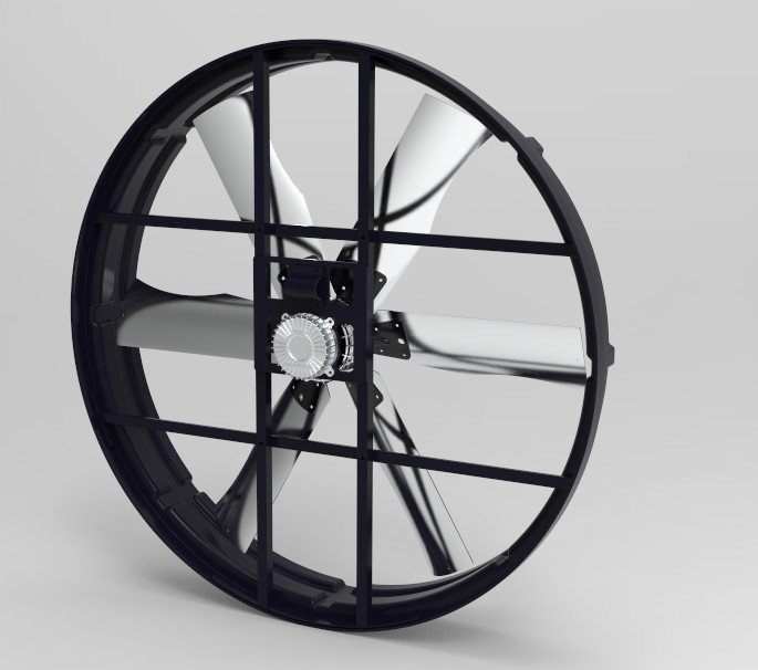 72インチパネル扇風機: 2000w/2.7hp, 120000m3/h 空気の流れ& 183cm/72inch ブレード - 最大換気力を解放する