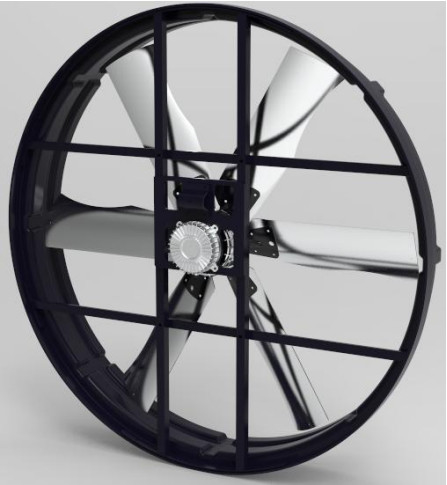 工業用排気 72006m3/h 空気流量 1200W 電力 低騒音レベル 幅広い用途