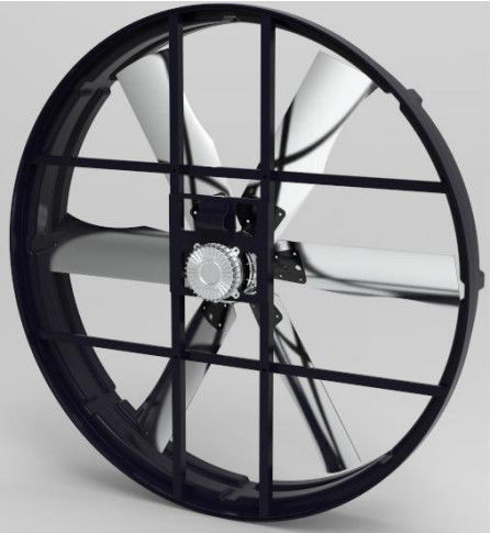 産業用排気扇風機モーター 2000w/2.7hp 大型スペースと農場用 72インチ刃付き 380-480V