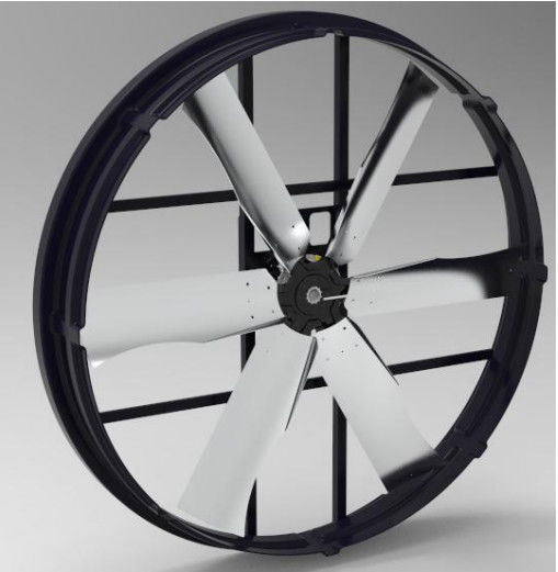 55インチパネルファン、工業用排気、66000m³/hの風量、1200Wの電力、低騒音レベル、幅広い用途