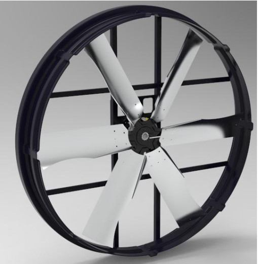 工業用排気 72006m3/h 空気流量 1200W 電力 低騒音レベル 幅広い用途