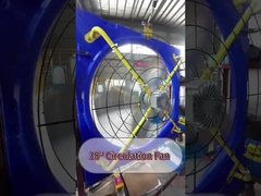 効率 家畜換気扇 DCモーター 静かな動作 鋼筋ガラスシェル