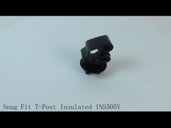 衝撃グレード 電気フェンス用 鉄鋼の鉄柱の黄色と黒の隔離器