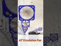610RPM回転速度 40700m3/h 空気流出