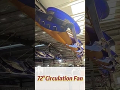 345RPM回転速度 産業用扇風機 強力な2000w/2.7hpモーター